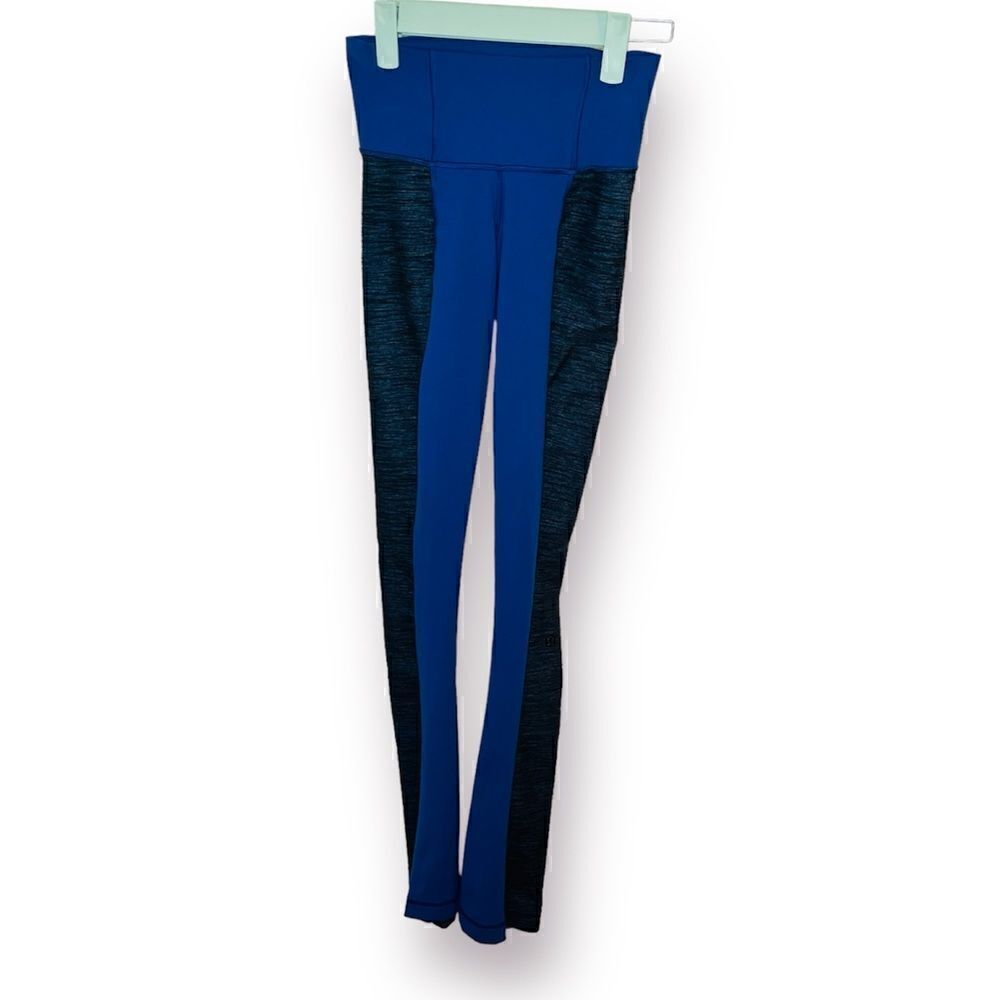 Lululemon Barre Pulse Pant (Regular) Blue/Reversible Slub Limitless Blue 2 - Picture 2 of 12